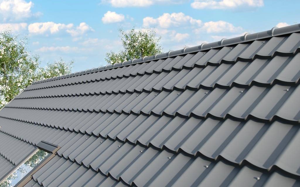 roof with steel roofing sheet