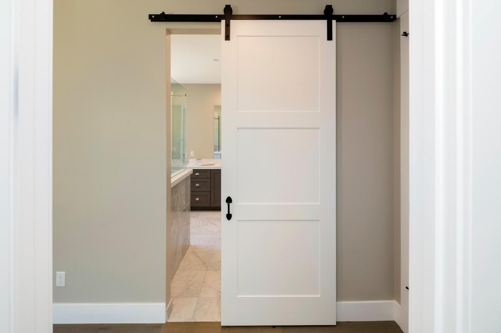 white sliding interior door